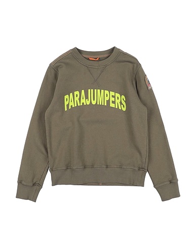 PARAJUMPERS Sweatshirt Military green 100% Cotton