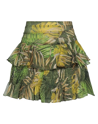 GUESS Mini skirt Military green 100% Polyester