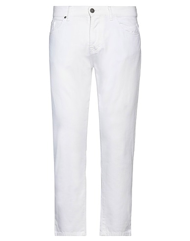 IMPERIAL Denim pants White 100% Cotton