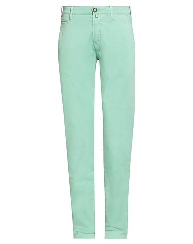 JACOB COHЁN Casual trouser Light green 97% Cotton, 3% Elastane