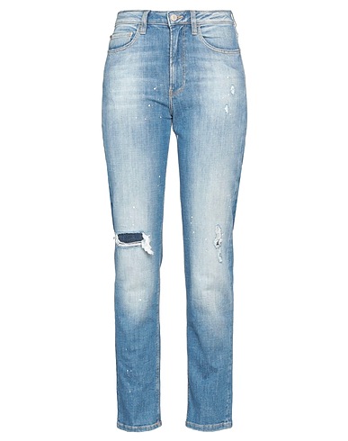 GUESS Denim trousers Blue 95% Organic cotton, 4% Elastomultiester, 1% Elastane