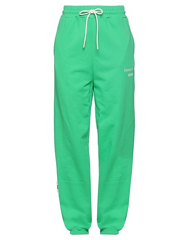 MSGM スウェットパンツ グリーン オーガニックコットン 100%