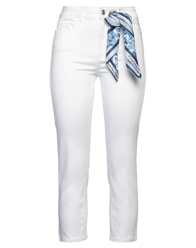 GUESS Casual trouser White 54% Tencel™ Lyocell, 34% Cotton, 9% Elastomultiester, 3% Elastane