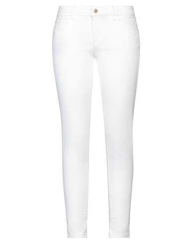 GUESS Denim trousers White 92% Cotton, 6% Elastomultiester, 2% Elastane