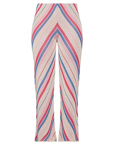 KAOS Casual trouser Beige 70% Viscose, 18% Metallic fiber, 12% Polyamide