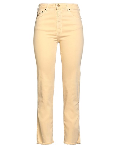 LOIS Denim pants Pastel yellow 66% Cotton, 23% Modal, 9% Polyester, 2% Elastane