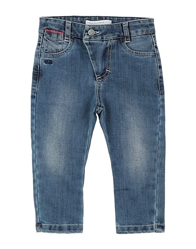 GREY DANIELE ALESSANDRINI Denim pants Blue 98% Cotton, 2% Elastane