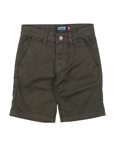 ASPEN POLO CLUB Shorts & Bermuda Verde militare 98% Cotone, 2% Elastan