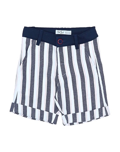 Y-CLÙ Shorts & Bermuda Midnight blue 53% Viscose, 34% Polyester, 13% Linen