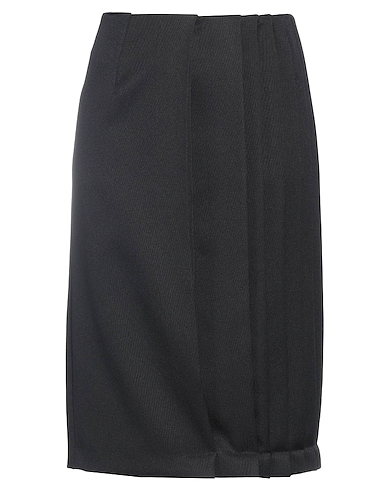 RAF SIMONS Midi skirt Black 100% Recycled polyester