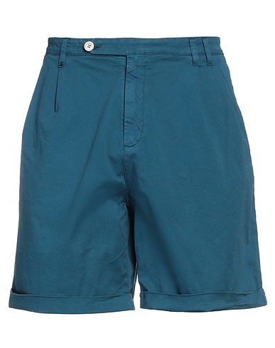 BERNA Shorts & Bermuda Deep teal 98% Cotton, 2% Elastane
