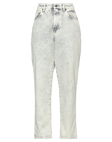 8PM Denim trousers Ivory 100% Cotton