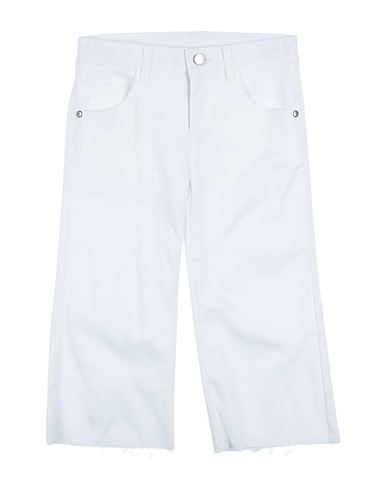 LAURA BIAGIOTTI DOLLS Casual pants White 97% Cotton, 3% Elastic fibres