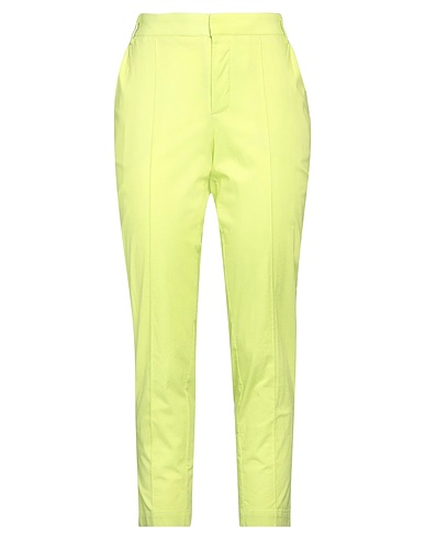 EMMA & GAIA RED Casual trouser Lime green 97% Cotton, 3% Elastane
