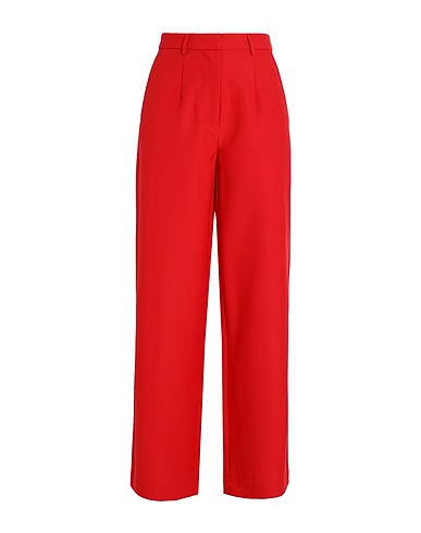 MINIMUM Pantalone Rosso 81% Poliestere, 15% Viscosa, 4% Elastan