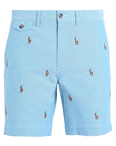 POLO RALPH LAUREN Shorts & Bermuda Sky blue 100% Cotton
