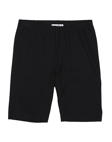 TO BE TOO Shorts & Bermuda Black 94% Cotton, 6% Elastane