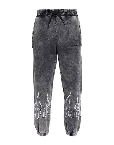 VISION OF SUPER Casual trouser Charcoal 100% Cotton