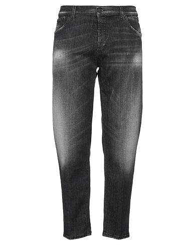 DONDUP Denim pants Black 98% Cotton, 2% Elastane