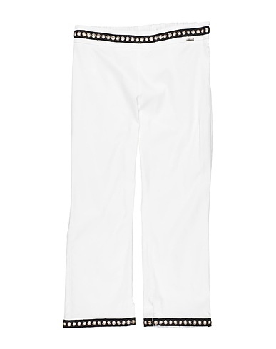 LOREDANA PRIMA Casual trouser White 97% Cotton, 3% Elastane