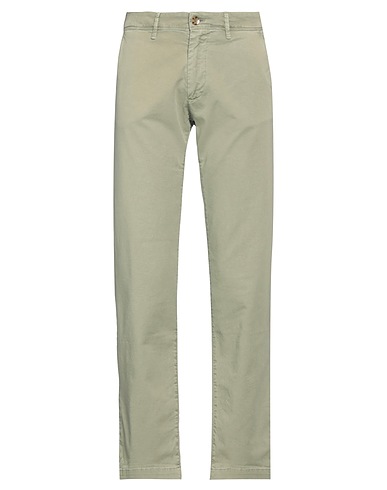 OFFICINA 36 Casual trouser Sage green 97% Cotton, 3% Elastane