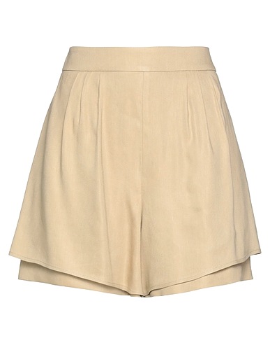 ALBERTA FERRETTI Shorts & Bermuda Sand 60% Linen, 37% Viscose, 3% Elastane