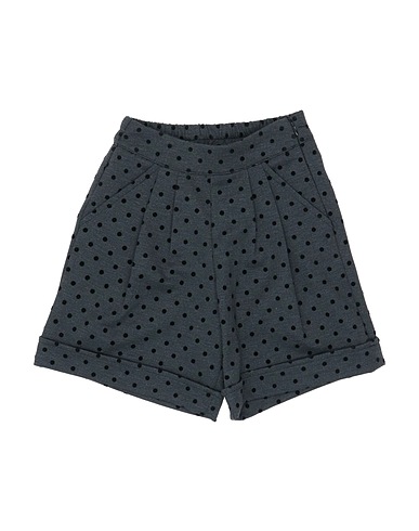 Y-CLÙ Shorts & Bermuda Charcoal 76% Polyester, 21% Viscose, 3% Elastane
