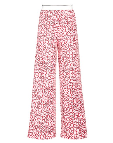 MSGM Casual trouser Red 52% Polyester, 48% Cotton