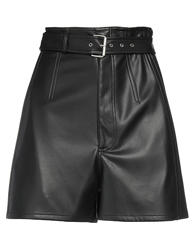 PHILOSOPHY di LORENZO SERAFINI Shorts & Bermuda Black 100% Polyester, Polyurethane resin