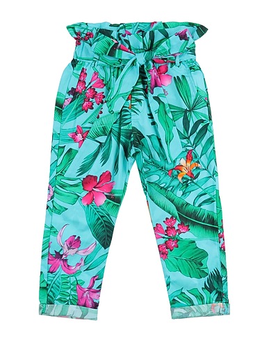 FUN & FUN Casual pants Turquoise 100% Cotton