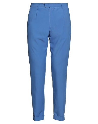OFFICINA 36 Casual trouser Pastel blue 75% Polyester, 19% Viscose, 6% Elastane