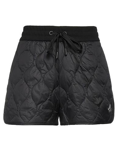 MOOSE KNUCKLES Shorts & Bermuda Black 100% Recycled nylon