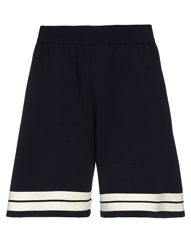 PALM ANGELS Shorts & Bermuda Midnight blue 85% Wool, 14% Polyamide, 1% Polyurethane, Polyester