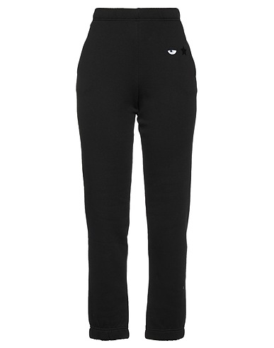 CHIARA FERRAGNI Casual trouser Black 100% Cotton