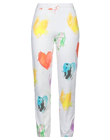 MSGM Pantalone Bianco 100% Cotone
