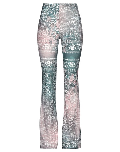 BLACK CORAL Casual pants Dark green 95% Polyester, 5% Elastane