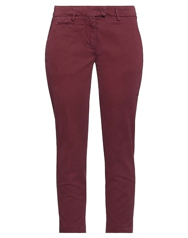 DONDUP Casual trouser Burgundy 98% Cotton, 2% Elastane
