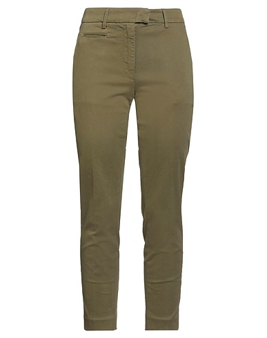 DONDUP Casual pants Military green 98% Cotton, 2% Elastane
