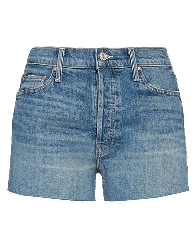 MOTHER Denim shorts Blue 98% Cotton, 2% Elastane