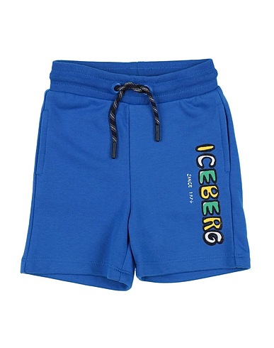 ICEBERG Shorts & Bermuda Bright blue 85% Cotton, 15% Polyester