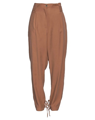 D.EXTERIOR Pantalone Marrone 89% Viscosa, 11% Poliestere