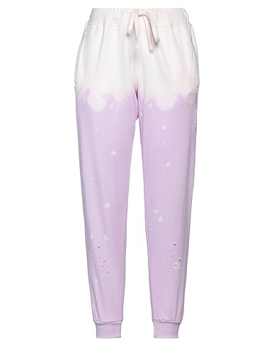 LA DETRESSE Casual trouser Lilac 80% Cotton, 20% Polyester