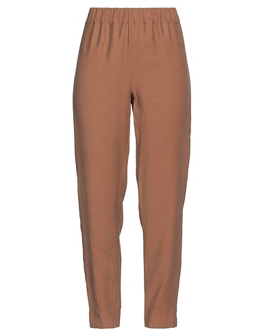D.EXTERIOR Casual pants Brown 89% Viscose, 11% Polyester