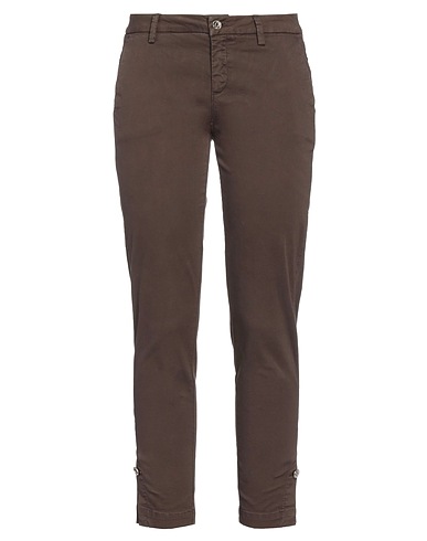 LIU •JO Casual trouser Dark brown 96% Cotton, 4% Elastane