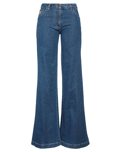 MOSCHINO Denim pants Blue 99% Cotton, 1% Elastane