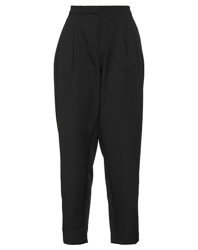 KING KONG Casual trouser Black 90% Polyester, 10% Elastane