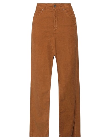 DONDUP Long skirt Camel 98% Cotton, 2% Elastane