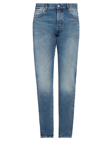 HERON PRESTON Denim pants Blue 100% Cotton