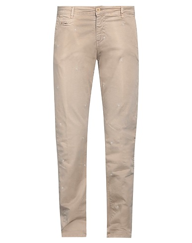 MR MASSIMO REBECCHI Casual trouser Beige 98% Cotton, 2% Elastane