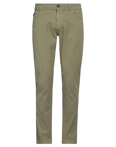 YES ZEE by ESSENZA Hosen Militärgrün 92% Baumwolle, 6% Polyester, 2% Elastan